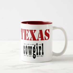 Caneca da vaqueira de Texas