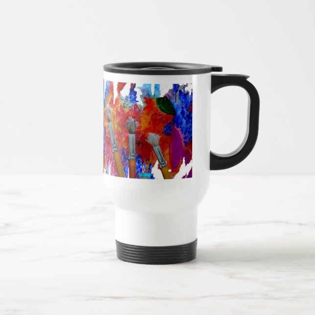 Caneca da viagem ao trabalho do artista (Direita)