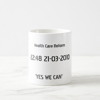 Caneca da vitória da reforma dos cuidados médicos