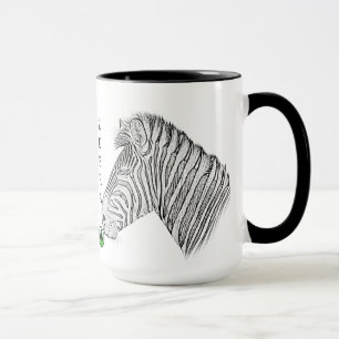 Caneca da zebra - série de África