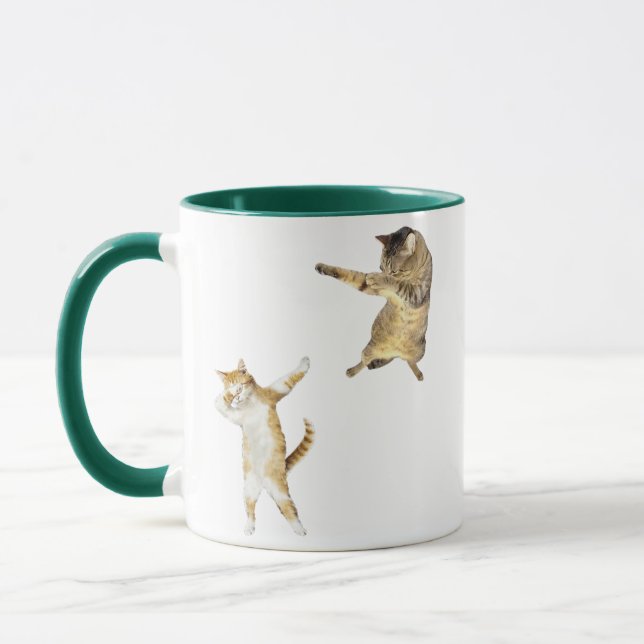Caneca Dabbing Cat Funny Meme for Cats Lovers (Esquerda)