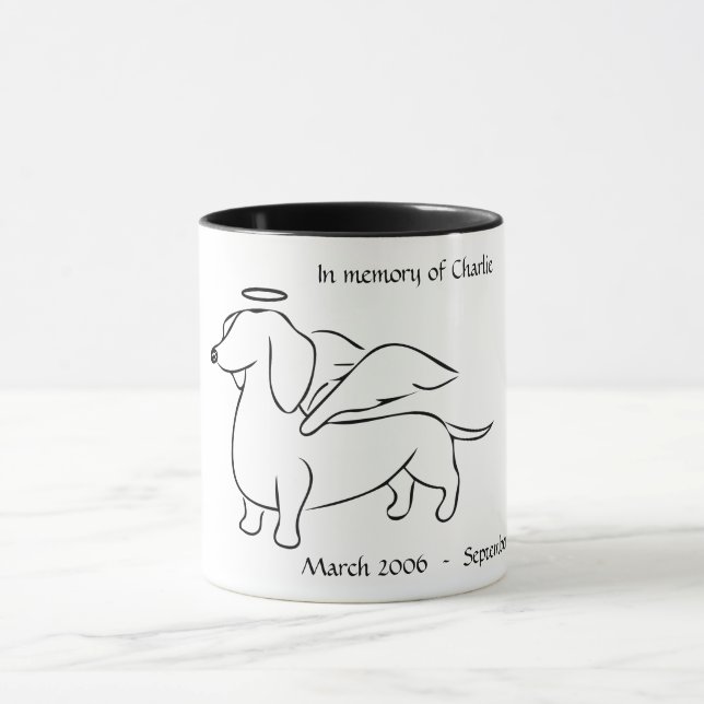 Caneca Dachshund Angel Remembrance Mug (Centro)