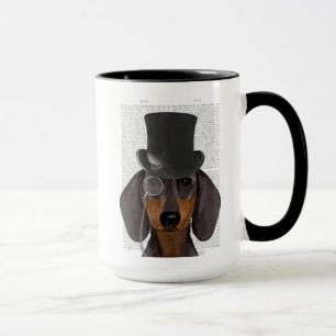 Caneca Dachshund, Chapéu Formal e Chapéu