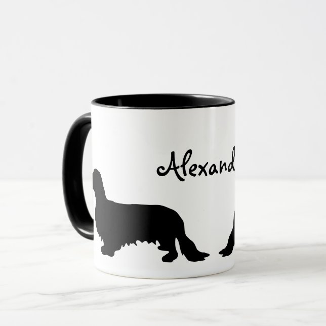 Caneca Dachshund Long Hair - Silhueta 1 (Frente Esquerda)