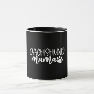 Caneca Dachshund Mama Wiener Cachorro Mãe Presente de Ani