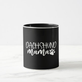 Caneca Dachshund Mama Wiener Cachorro Mãe Presente de Ani