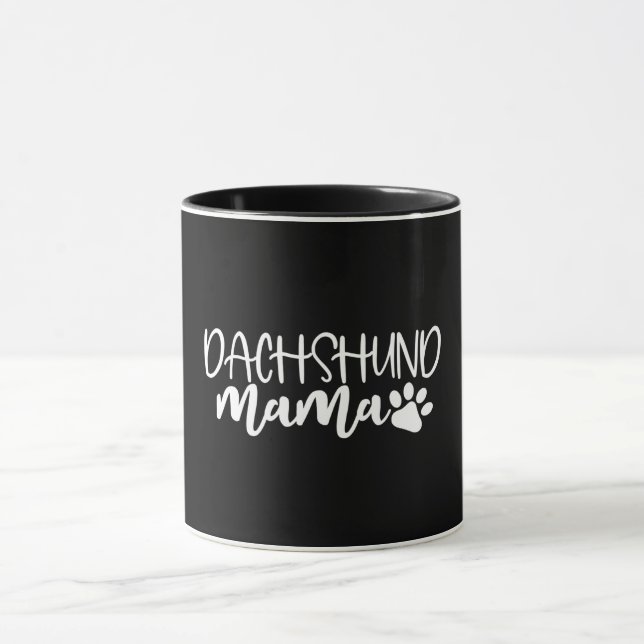Caneca Dachshund Mama Wiener Cachorro Mãe Presente de Ani (Centro)