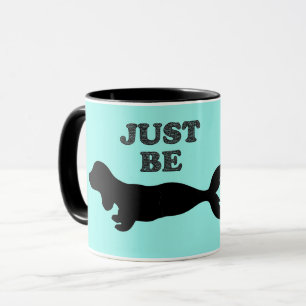 Caneca Dachshund Mermaid Silhouette Coffee Mug