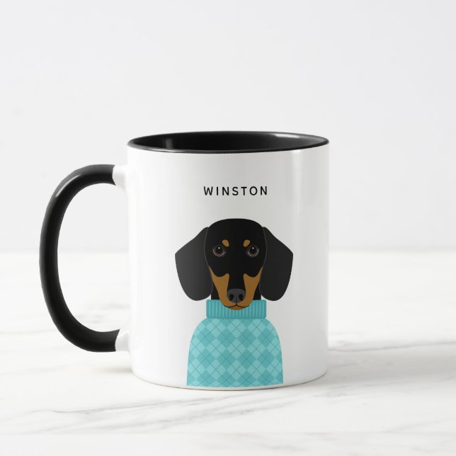 Caneca Dachshund Mugs (Esquerda)