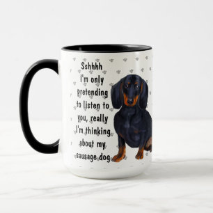 Caneca Dachshund Sausation Dog Love Coffee Tea Custom