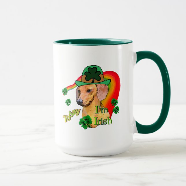 Caneca Dachshund St Patricks (Direita)