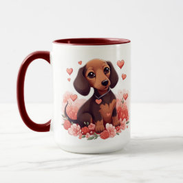Caneca Dachshund World's Best Dog Mãe