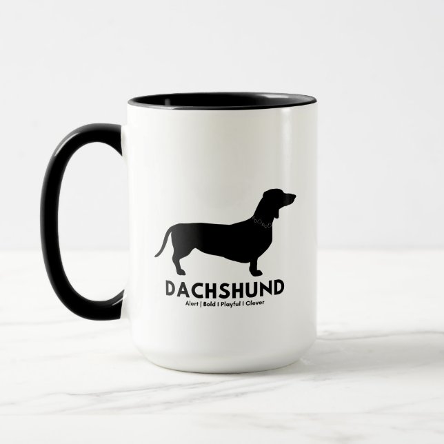 Caneca Dachshund Yin Yang Coffee Mug (Esquerda)