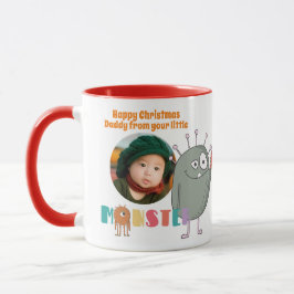 Caneca DAD Christmas PHOTO Gift Kids Cute Funny Monsters