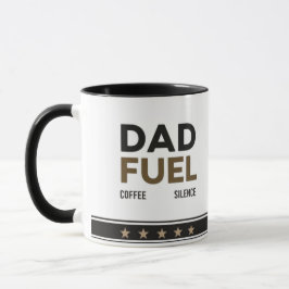 Caneca Dad Fuel | Café, Hobby, Silêncio Café