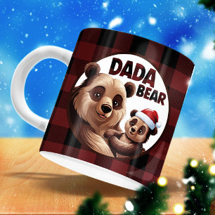 Caneca Dada Bear Bear Bear Christmas - Melhor presente pa