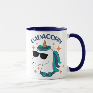 Caneca Dadacorn com óculos de sol