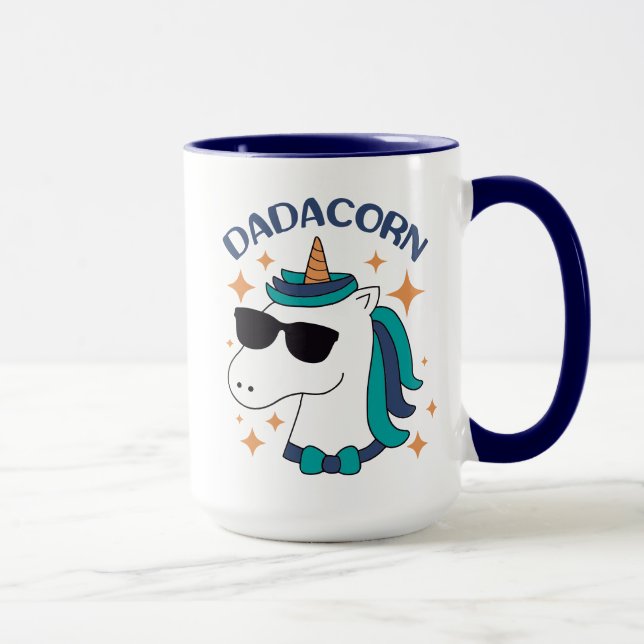 Caneca Dadacorn com óculos de sol (Direita)