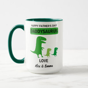 Caneca Daddysaurus, Caneca Personalizada do Dia do