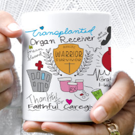 Caneca Dador de órgãos de transplante de soro Whimsical