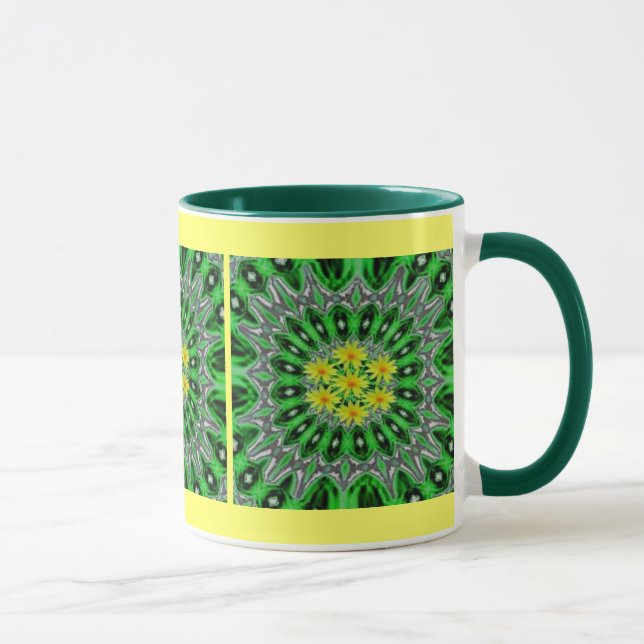 Caneca Daises em Emerald Green Mug (Direita)