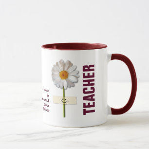 Caneca Daisy Design Teacher Apreciação de presentes per
