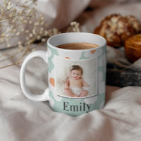 Daisy floral boho retro foto turquoise laranja