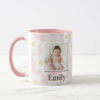 Daisy floral boho retrógrado amarelo-rosa