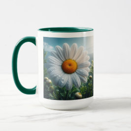 Caneca Daisy Floral White