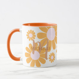 Caneca Daisy Orange Monograma