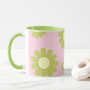 Caneca Daisy Pink Green