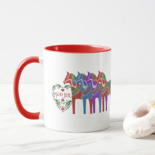 Caneca Dala escandinava Cavalo Deus Natal