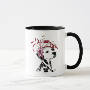 Caneca Dalmácia Com Fascinador Vermelho