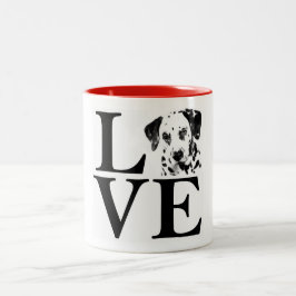 Caneca Dalmatian do amor