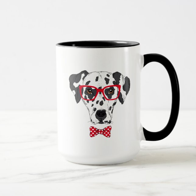 Caneca Dalmatian elegante (Direita)