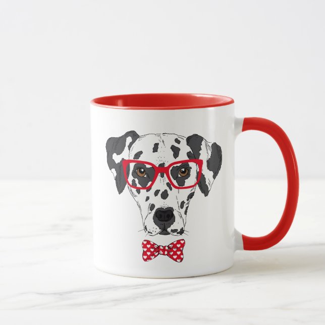 Caneca Dalmatian elegante (Direita)