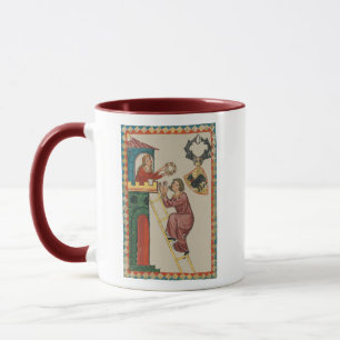 Caneca Dama Dando Presente ao Pretendente, Século XIV