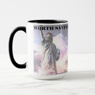 Caneca Dama Liberdade Vale a Pena Salvar Democracia Polít