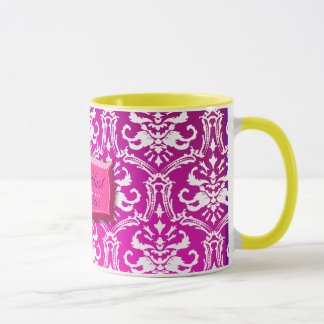 Caneca Damasco selvagem do por do sol da explosão 311