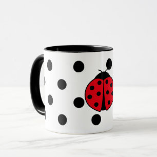 Caneca Damybugs e bolinhas