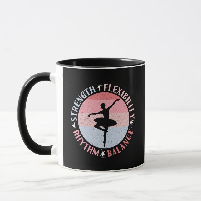 Caneca Dançador de Balé Ballerina - Valores de Mindset (Esquerda)