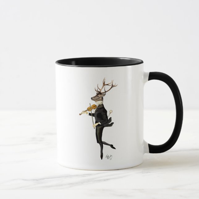 Caneca Dançando veado com violino (Direita)