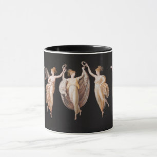 Caneca Dançarinos Balés Elegantes segurando coroas no séc