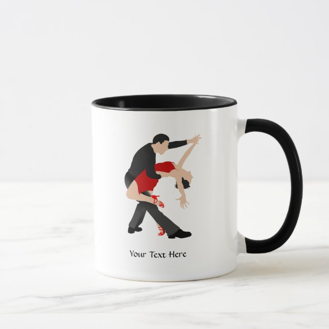 Caneca Dançarinos do tango (personalizados) (Direita)