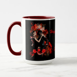 Caneca Dançarinos românticos adoram Dia de os namorados c