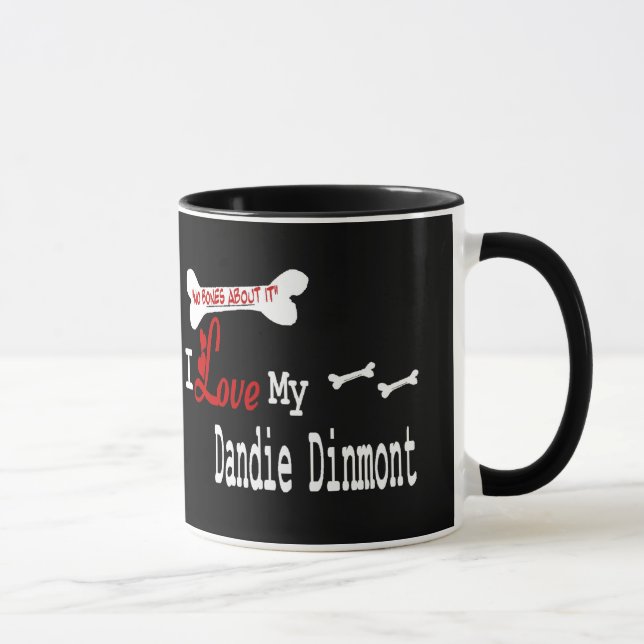 Caneca Dandie Dinmont Terrier (I Love) Mug (Direita)