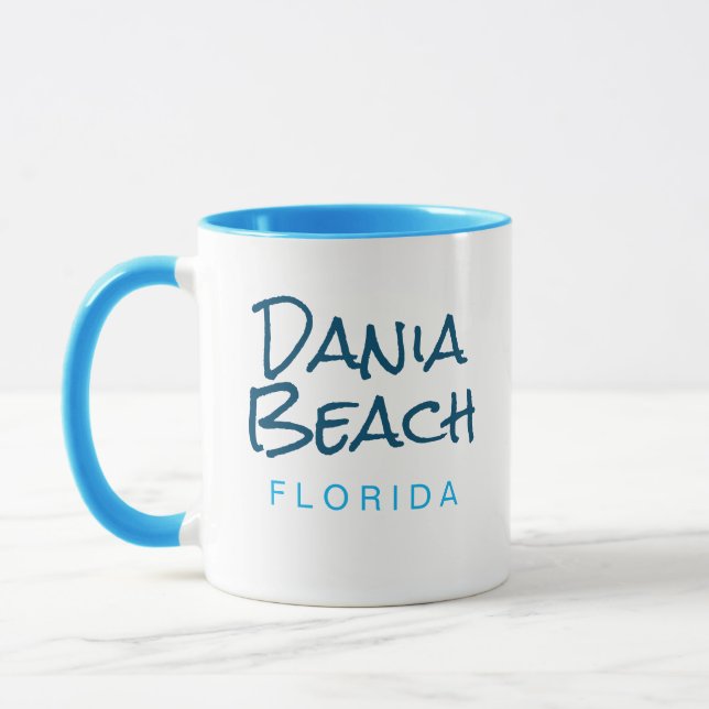 Caneca Dania Beach Flórida Café Mug (Esquerda)