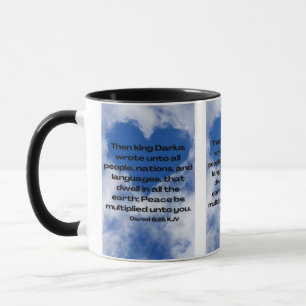 Caneca Daniel 6:25 KJV Bíblia Verse Pic Mug De Dois Tons