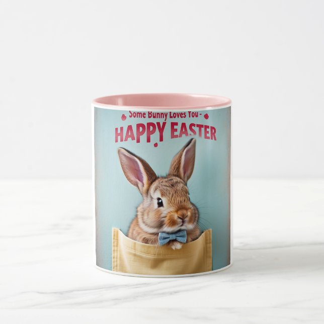 Caneca Dapper Pocket Bunny com Arco Tie (Centro)