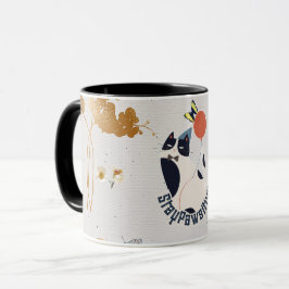 Caneca Dapper Tuxedo Cat Celebration Coffee & Tea Mug